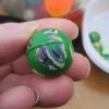 27mm Green Chunk style Jet Ball Bouncy Toy - Sturdy Rubber - Image 3