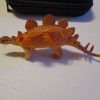 Small Orange Stegosaurus Dinosaur Figure Toy - Sturdy Plastic - Image 2