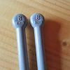 Grey Plastic 8mm x 25cm - Knitting Needles - Unbranded & Loose