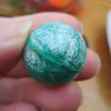 27mm Green Metallic Swirl style Jet Ball Bouncy Toy - Sturdy Rubber
