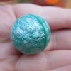 27mm Green Metallic Swirl style Jet Ball Bouncy Toy - Sturdy Rubber - Image 2