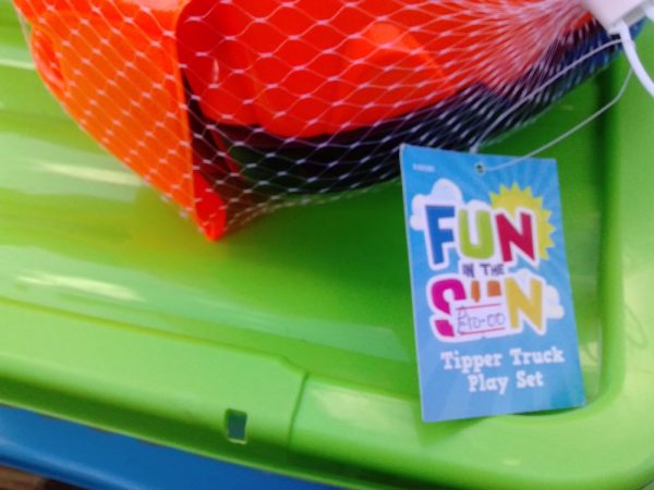 Orange & Yellow Beach Sand Tipper Truck and Tools Play Set - Fun In The Sun - Image 4