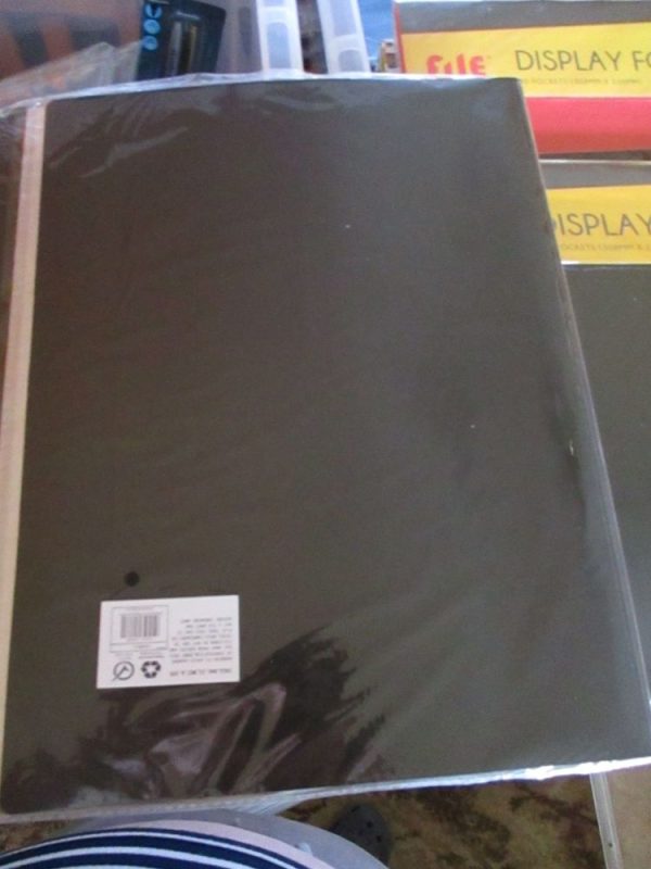 Black 40 Pocket - Flexible A4 Pouch File Folder - Image 5