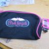 Pink and Black Glittery Pencil Case - Pink Angels - Image 3