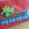 Red Notebook Green Flowers Pencil Stacker Crayon Horizontal Lines Neck Pen and Green Croc Eraser Set - Image 3