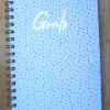 A5 Phrases Card-Covered Spiral Bound Lined Notebook - [Goals]
