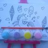 A6 Plastic Easel and Canvas Painting Set - [Unicorn] - Image 2