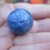 27mm Blue Metallic Swirl style Jet Ball Bouncy Toy - Sturdy Rubber - Image 4