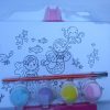 A6 Plastic Easel and Canvas Painting Set - [Mermaid] - Image 2