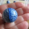 27mm Blue Metallic Swirl style Jet Ball Bouncy Toy - Sturdy Rubber
