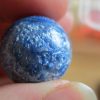 27mm Blue Metallic Swirl style Jet Ball Bouncy Toy - Sturdy Rubber - Image 2