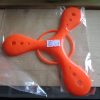 Orange Plastic Tri-Wing Boomerang - Playwrite