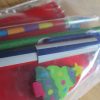 Red Notebook Green Football Pencil Stacker Crayon Striped Neck Pen and Christmas Tree Eraser Set - Image 2