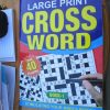 A4 Large Print Cross Word Book [Book 1 - Dark Blue]