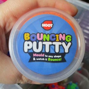 Orange and Blue Bouncing Putty Toy - Hoot