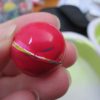 27mm Red and Yellow with small amount of White style Jet Ball Bouncy Toy - Sturdy Rubber