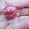 27mm Pinky Red Metallic Swirl style Jet Ball Bouncy Toy - Sturdy Rubber - Image 2
