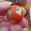 27mm Sunburnt Orange Chunk style Jet Ball Bouncy Toy - Sturdy Rubber