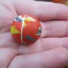 27mm Sunburnt Orange Chunk style Jet Ball Bouncy Toy - Sturdy Rubber - Image 2