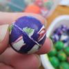 27mm Purple Chunk style Jet Ball Bouncy Toy - Sturdy Rubber - Image 2