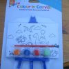 A6 Plastic Easel and Canvas Painting Set - [Dinosaurs]