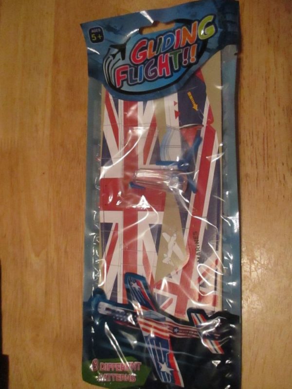 Union Flag Red White Blue Design - Gliding Flight - Foam Super Glider