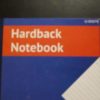 Black 320pg Hardback A5 Lined Wide Ruled Notebook - Image 2