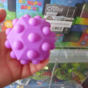 Hollow Purple Hexagonal Sensory Pop Ball Toy - Hoot