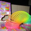 Large Rainbow Coil Stretchy Rainbow Spring Toy - Image 2
