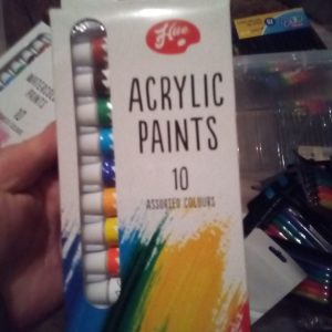 Hue 10pc 12ml Acrylic Paint Tubes Set