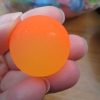 32mm Yellow and Orange Cloudy Dual style Jet Ball Bouncy Toy - Sturdy Rubber - Image 3