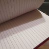 Pink 320pg Hardback A5 Lined Wide Ruled Notebook - Image 3