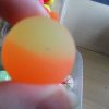 32mm Yellow and Orange Cloudy Dual style Jet Ball Bouncy Toy - Sturdy Rubber - Image 5