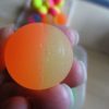 32mm Yellow and Orange Cloudy Dual style Jet Ball Bouncy Toy - Sturdy Rubber - Image 4