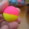 32mm Yellow and Pink Dual style Jet Ball Bouncy Toy - Sturdy Rubber