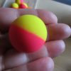 32mm Yellow and Pink Dual style Jet Ball Bouncy Toy - Sturdy Rubber - Image 2