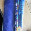 Dark Blue Notebook Blue Football Pencil Stacker Crayon Blue Horizontal Lines Neck Pen and Orange Flower Eraser Set