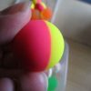 32mm Yellow and Pink Dual style Jet Ball Bouncy Toy - Sturdy Rubber - Image 4