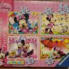 Minnie 4 in a box from Mickey Mouse Clubhouse - Ravensburger 12/16/20/24pc Jigsaw Puzzles