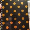 Black / Gold Spotted 220pg Cardback Spiral A5 Lined Notebook