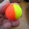 32mm Yellow and Orange Dual style Jet Ball Bouncy Toy - Sturdy Rubber - Image 2