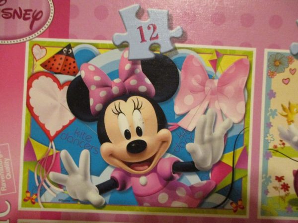 Minnie 4 in a box from Mickey Mouse Clubhouse - Ravensburger 12/16/20/24pc Jigsaw Puzzles - Image 4