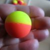32mm Yellow and Orange Dual style Jet Ball Bouncy Toy - Sturdy Rubber - Image 4