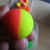 32mm Yellow and Orange Dual style Jet Ball Bouncy Toy - Sturdy Rubber - Image 3