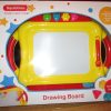Yellow Magnetic Giant Doodler Sketch Drawing Board - Includes 4 Stamps - Squibbies