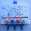 A6 Plastic Easel and Canvas Painting Set - [Spaceman] - Image 2