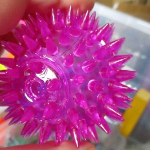 Purple Light Up Spikey Ball Toy - Hoot