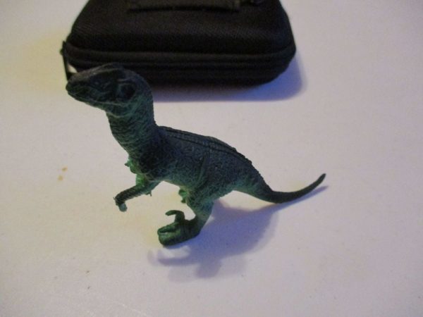 Small Green Raptor Dinosaur Figure Toy - Sturdy Plastic - Image 2