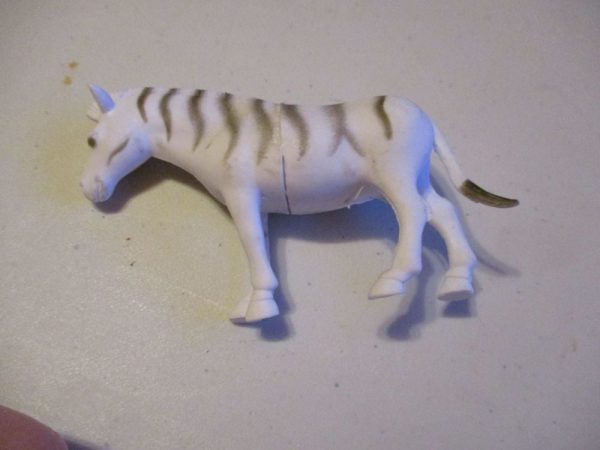 Small Zebra Wildlife Figure Toy - Sturdy Plastic - Image 3