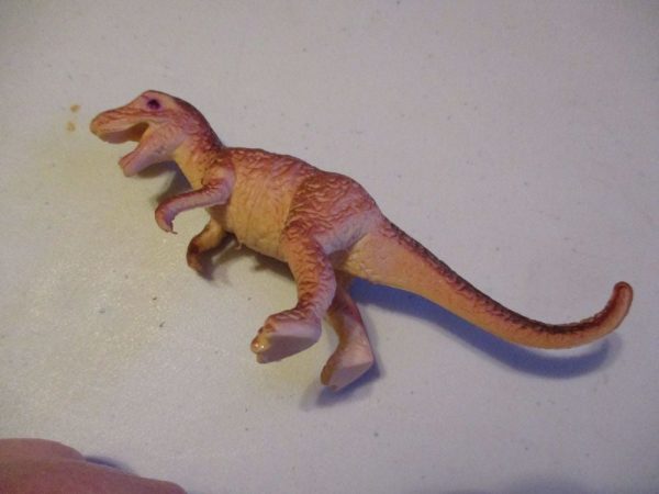 Small Brown Allosaurus Dinosaur Figure Toy - Sturdy Plastic - Image 3